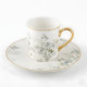 Coffee Cup and Saucer Set - 6 Pcs